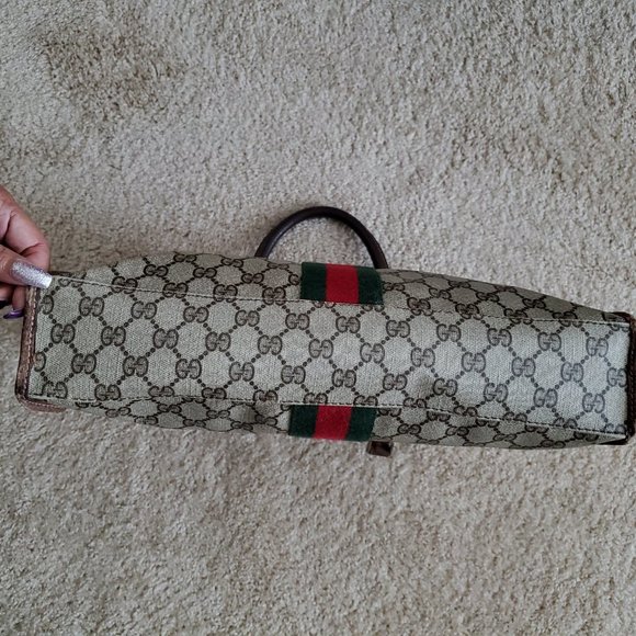 Unisex Vintage Authentic Gucci Tote Handbag - Picture 12 of 14
